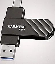 128GB USB C Flash Drive, Read Speed Up to 150MB/s USB 3.1 Gen 1 High-Speed Thumb Drive, Plug and Play Dual Port Memory Stick for iPhone 15/16/17 Pro Smart Phone/PC/Laptop/Tablet