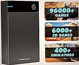 12TB Retro Gaming Hard Drive with 96000+ Classic Games, Compatible with 400+ Emulators, 6000+3D Games, Portable Game Hard Drive Compatible with Win 7/8/10/11