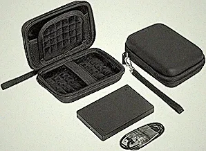 2.5-inch Hard Drive Protective case, Suitable for Western Digital/Seagate/Toshiba Backup Plus 1TB 2TB 3TB 4TB, Portable External Hard Drive Protective case(Black)