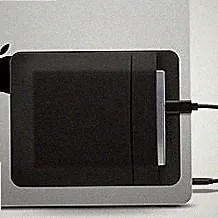 2-Pocket Adhesive Hard Drive Holder for Laptop, Stick-On Pocket Pouch for External Portable SSD, HDD, Slim Mouse and Cables (Large - Fits SSD & 2.5" Drives)