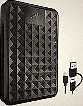 500GB Portable External Hard Drive USB 3.0/Type-C – Slim High-Speed HDD for Backup, Storage, Gaming – Compatible with PC, Mac, Laptop, PS4, PS5, Xbox, Windows, MacBook, Smart TV (Black)