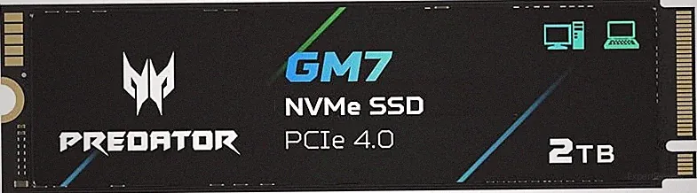 acer Predator GM7 2TB SSD: M.2 2280 PCIe Gen 4 x4 NVMe 2.0, Read Speed Up to 7400 MB/s, Internal PC Solid State Drive for Laptop, Desktop and PS5 - BL.9BWWR.119