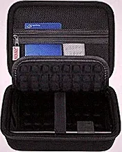 BOVKE Hard Drive Case for WD Elements My Book Seagate Expansion Desktop External Hard Drive HDD 6TB 8TB 10TB 12TB 14TB 16TB 18TB 22TB 24TB 26TB 28TB, 3.5 Inch Portable Desktop HDD Case, Black+Black