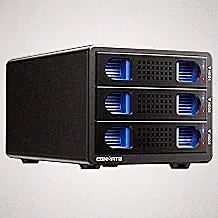 CENMATE Aluminum 3 Bay 10Gbps Hard Drive Enclosure with Cooling Fan for 2.5“/3.5" SATA HDD/SSD with USB A/C 3.2 Gen 2, Support Hot Swappable, Tool-Free HDD Enclosure, DAS(NO RAID/NAS)