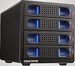 CENMATE Aluminum 4 Bay 10Gbps Hard Drive Enclosure with Cooling Fan for 2.5“/3.5" SATA HDD/SSD with USB A/C 3.2 Gen 2, Support Hot Swappable, Tool-Free HDD Enclosure, DAS(NO RAID/NAS)