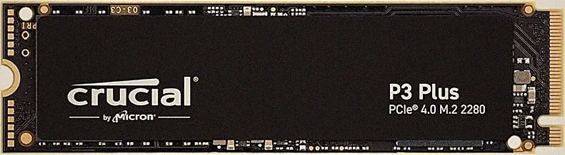 Crucial P3 Plus PCIe Gen4 NVMe 4TB SSD, Up to 4,800MB/s Read, Laptop & Desktop (PC) Compatible, Solid State Drive – CT4000P3SSD8