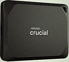 Crucial X10 Pro 4 TB tragbare SSD, bis zu 2100 MB/s Lesen, 2000 MB/s Schreiben, 3.2 USB-C, externes Solid-State-Laufwerk, langlebiger Speicher für PC und Mac, für professionelle Ersteller, schwarz – ‎