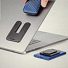 DriveSlide - Aesthetic Portable Computer Mounted External Hard Drive and Hub Holder to Organize Laptop Workspace and Declutter Cable with Lock System