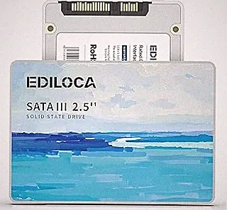 Ediloca 1TB SSD Internal Solid State Drive, 2.5" SATA III 6Gb/s, Up to 520MB/s Read Speed, 3D QLC NAND Flash, Shock Drop-Proof for PC/Laptop/Desktop/NAS, Compatible with Windows/Mac/Linux (ES580E)