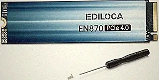 Ediloca EN870 SSD 1TB PCIe Gen4, Up to 7450MB/s, 3D TLC NAND Flash, NVMe M.2 2280, Dynamic SLC Cache, Internal Solid State Drive, Compatible with PS5 and PC