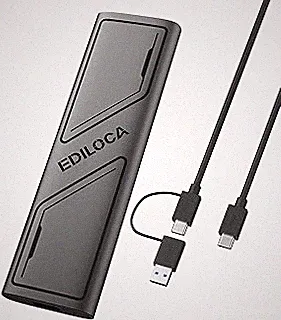 Ediloca EP1000 External Hard Drive 1TB,Portable Ssd,External Solid State Drives Up to 1050MB/s Read, Storage Expansion, Compatible w/USB-C Smartphones, PC, Mac, Tablets, Sleek & Sturdy Design