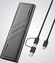 Ediloca EP1000 External Hard Drive 2TB,Portable Ssd,External Solid State Drives Up to 1000MB/s Read, Storage Expansion, Compatible w/USB-C Smartphones, PC, Mac, Tablets, Sleek & Sturdy Design