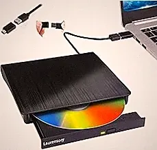 External DVD Drive USB 3.0 Type-C Portable CD DVD Player for Laptop +/-RW Disk Drive CD ROM Burner Writer CD/DVD Burner Reader Compatible with Desktop Windows Linux OS Apple MacBook