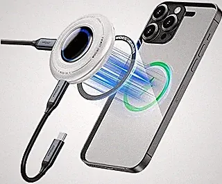 Fikwot 1TB Magnetic Portable SSD, External Solid State Drives with PD-100W and 2050MB/s USB-C 3.2 Gen 2x2, Play While Charging, Compatible with iPhone 16/15 Pro Max, Android, PC, Mac, Switch Lite