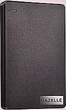 GAZELLE Externe High-Speed-Festplatte, 1 TB, ultradünn, tragbar, 2-in-1 Typ C und USB 3.0, kompatibel mit PC, Mac, Laptop, PS4, Xbox, iPad, Tablet, Handy, Schwarz