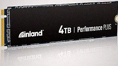 INLAND 4TB Performance Plus NVMe Internal Gaming SSD Solid State Drive Optimized for PS5 - Gen4 PCIe, M.2 2280, DRAM Cache, 176-Layer TLC 3D NAND Flash, Up to 7200MB/s