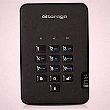 iStorage diskAshur2 HDD 500 GB | Secure Portable Hard Drive | Password Protected | Dust/Water-Resistant | Hardware Encryption