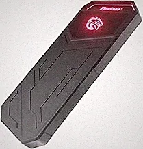 KingSpec Z5 1TB External SSD - 2100MB/s, Portable Solid State Hard Drives with RGB Light, Zinc Alloy Case, USB 3.2 Gen2x2 Interface, Compatible with Mobile Phone/PS4/Laptop/TV/PC (1TB)