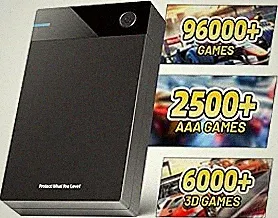 Kinhank 12T External HDD with 96,000+ Classic Games,Retro Game Hard Drive Include 6000+ 3D Games, USB 3.0, 12tb Portable Game Hard Drive Disk Console for Win 7/8/10/11