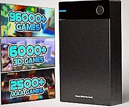 Kinhank 12TB Retro Game Hard Drive with 96000+ Classic Games,Video Game Console Portable Game Hard Drive Disk Compatible with Win-7/8/10/11