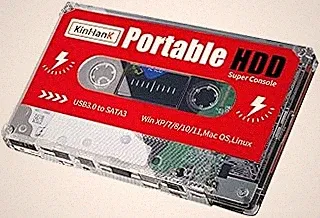 Kinhank 2TB External Hard Drive Built-in 120,000+ Classic Games, Batocera 33 System, Retro Game Console Compatible with 70+ Emulators, Portable HDD Support for Laptop/PC/Linux,Plug&Play