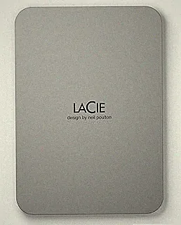 LaCie 1TB Mobile Drive External Portable Hard Drive with USB-C Cable, Moon Silver