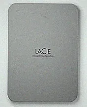 LaCie Mobile Drive 4TB External Hard Drive Portable HDD - Moon Silver, USB-C 3.2, for PC and Mac, Post-Consumer Recycled, with Adobe All Apps Plan and Rescue Services (STLP4000400)