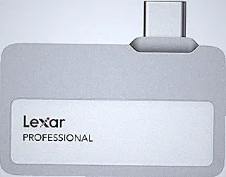 Lexar 1TB Professional Go Portable SSD, Supports Apple ProRes, Up to 1050MB/s Read & 1000MB/s Write, USB 3.2 Gen 2, Rugged, Compatible with iPhone 15 Series, PC & Mac (LSL400X001T-RNSNU)
