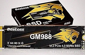 M.2 2280 NVMe SSD 1TB PCIe Gen 4, Up to 7300MB/s, SLC Cache & HMB, PS5/PC/Laptop Upgrade, Tailored for Gamers, Video Editors, High-End Creators, and AI Developers Demanding Blazing-Fast Speed GM988