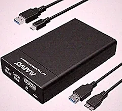 MAIWO Dual Bay RAID Hard Drive Enclosure with USB 3.0 for 2.5 Inch SATA SSD/HDD, Support UASP 12TB Capacity, RAID 0/1/JBOD/PM, Tool Free External HDD Enclosure