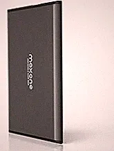 Maxone Disco duro externo portátil ultradelgado de 500 GB HDD USB 3.0 compatible con PC, portátil, gris carbón