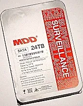 MDD 24TB 7200RPM 512MB Cache SATA 6.0Gb/s 3.5inch Internal Hard Drive for Surveillance Storage (MDD24TS51272DVR) (Renewed) - 5 Years Warranty
