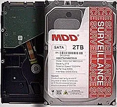 MDD 2TB 64MB Cache 7200RPM SATA 6.0Gb/s 3.5inch Internal Surveillence Hard Drive - MDD2TSATA6472DVR (Renewed)