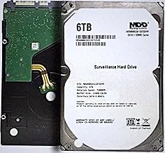 MDD MAXDIGITALDATA 6TB 7200RPM 128MB Cache SATA 6.0Gb/s 3.5-inch Internal Hard Drive for Surveillance (MD6000GSA12872DVR) - 3 Years Warranty (Renewed)