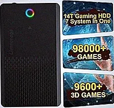 NEW 14TB Retro Gaming Hard Drive Preloaded with 98000+ Games | Plug & Play for 7 Gaming Systems | 9800+ 3D & 1000+ High-End PC Games | USB 3.1 Portable External Hard Drive for Windows PC 7/8/10/11