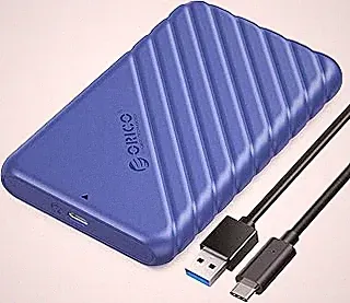 ORICO 2.5 inch USB C Hard Drive Enclosure USB 3.1 Gen 2 to SATA III 6Gbps External Hard Drive Case for SSD HDD 9.5 7mm Tool-Free with UASP