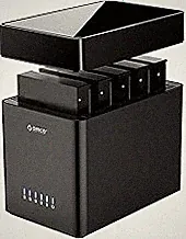ORICO 5 Bay 3.5inch Hard Drive Enclosure USB 3.0 to SATA Magnetic Tool-Free External HDD Docking Station Case with 12V/6.5A Power Adapter for Family Storage Expansion Up to 90TB (5x18) - DS500U3