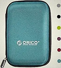 ORICO Hard Drive Case 2.5 inch External Drive Storage Carrying Bag Waterproof Shockproof with Inner Size 5.5x3.5x1.0inch for Organizing HDD and Electronic Accessories, Blue(PHD-25)