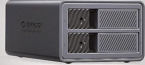 ORICO RAID Hard Drive Enclosure 2 Bay USB 3.0 for 2.5/3.5 inch SSDs HDDs Up to 44TB Support 0/1/JBOD/CLEAR Raid Modes Tray-Less Locking Expansion Backup(Aluminum Alloy)-9828RU3