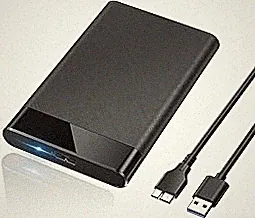 POSUGEAR 2.5'' External Hard Drive Enclosure USB 3.0 to SATA III Tool-Free External Hard Drive Case for 7mm/9.5mm 2.5 inch SSD HDD with UASP, Compatible with WD Toshiba Samsung Hitachi PS4 Xbox PC TV