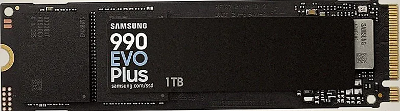 Samsung 990 EVO Plus SSD 1TB, PCIe Gen 4x4, Gen 5x2 M.2 2280, Speeds Up-to 7,150 MB/s, Upgrade Storage for PC/Laptops, HMB Technology and Intelligent Turbowrite 2.0, (MZ-V9S1T0B/AM)