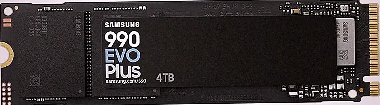 Samsung 990 EVO Plus SSD 4TB, PCIe Gen 4x4 | Gen 5x2 M.2, Speeds Up-to 7,250 MB/s, Upgrade Storage for PC/Laptops, HMB Technology and Intelligent Turbowrite 2.0, (MZ-V9S4T0B/AM)