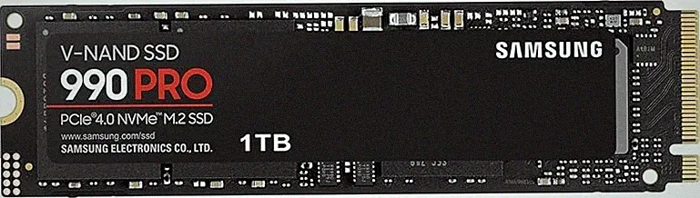 Samsung 990 PRO SSD 1TB PCIe 4.0 M.2 2280 Internal Solid State Hard Drive, Seq. Read Speeds Up to 7,450 MB/s for High End Computing, Gaming, and Heavy Duty Workstations, MZ-V9P1T0B/AM