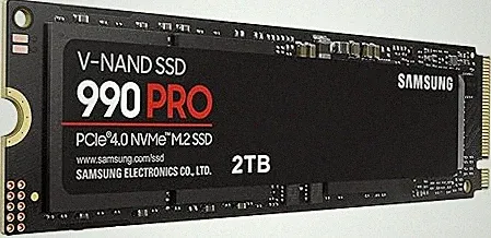 Samsung 990 PRO SSD 2TB NVMe M.2 PCIe Gen4, M.2 2280 Internal Solid State Hard Drive, Seq. Read Speeds Up to 7,450 MB/s for High End Computing, Gaming, and Heavy Duty Workstations, MZ-V9P2T0B/AM