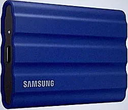 SAMSUNG T7 Shield 2TB Portable SSD, USB 3.2 Gen2, Rugged, IP65 Rated, for Photographers, Content Creators and Gaming, External Solid State Drive (MU-PE2T0R/AM, 2022), Blue
