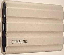 Samsung T7 Shield Portable External Solid State Drive USB 3.2 1TB, IP65 Water Resistant, Compatible with PC/Mac/Android/Gaming Consoles (MUPE1T0K/AM), Beige