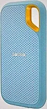 SANDISK 4TB Extreme Portable SSD - Up to 1050MB/s, USB-C, USB 3.2 Gen 2, IP65 Water and dust Resistance, Updated Firmware, Sky Blue - External Solid State Drive - SDSSDE61-4T00-G25B