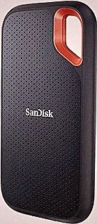 SanDisk Extreme 1TB Portable NVMe SSD, USB-C, up to 1050MB/s Read and 1000MB/s Write Speed, Water and Dust-Resistant - Works with PC, PS4, and Xbox X SDSSDE61-1T00-G25
