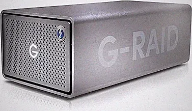 SanDisk Professional 24TB G-RAID 2 - Enterprise-Class 2-Bay Desktop Drive, 7200RPM Ultrastar drive inside, Thunderbolt 3, USB-C, HDMI Port, Hardware RAID - SDPH62H-024T-NBAAD