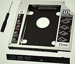 SDD Hard Drive Caddy Case,Universal 9.5mm SATA to SATA 2nd SSD HDD Hard Drive Caddy Adapter Tray Case for DELL HP Lenovo ThinkPad ACER Gateway ASUS Sony Samsung MSI Laptop